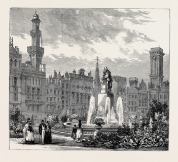 THE SQUARE IN 1874, THE INAUGURATION OF LEICESTER SQUARE