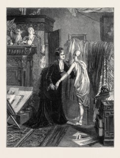 THE TWO MODELS, FROM THE PICTURE BY EMILE SACRÃƒâ€° IN THE INTERNATIONAL EXHIBITION