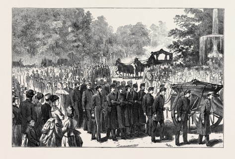 THE FUNERAL OF MARSHAL CONCHA AT MADRID, JULY 18, 1874