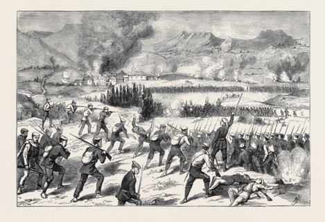 THE BATTLE BEFORE ESTELLA, CARLISTS ATTACKING REPUBLICANS AT ZABAL