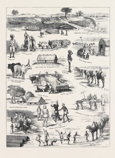 THE INDIAN FAMINE, SKETCHES IN THE AFFECTED DISTRICTS, BY A MEMBER OF THE FAMINE RELIEF STAFF