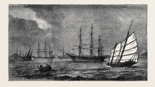 THE PROHIBITION OF COOLIE TRAFFIC BY THE PORTUGUESE GOVERNMENT, AMERICAN CLIPPERS USED TO CONVEY