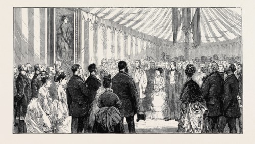 MAJORITY OF EARL GROSVENOR: PRESENTING EARL GROSVENOR WITH THE PORTRAIT OF THE DUCHESS OF