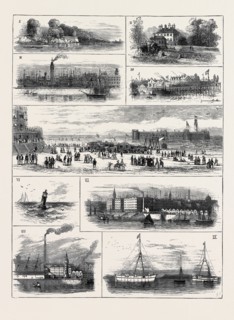 H.R.H. THE DUKE OF EDINBURGH AT LIVERPOOL, JOTTINGS ON THE MERSEY 1. Banks near Eastham. 2. Eastham