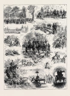 VISIT OF THE PRINCE OF WALES TO FRANCE, THE STAG HUNT AT CHANTILLY; 1. The Rendezvous. 2. The Hunt.
