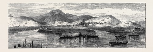 THE CIVIL WAR IN SPAIN, VIEW OF IRUN, BESIEGED BY THE CARLISTS