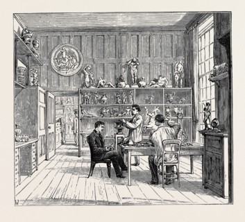 ELECTRO AND SILVER PLATING, SKETCHED AT THE WORKS OF MESSRS. ELKINGTON AND CO., VISITED BY H.R.H.