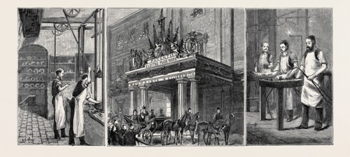 ELECTRO AND SILVER PLATING, SKETCHED AT THE WORKS OF MESSRS. ELKINGTON AND CO., VISITED BY H.R.H.