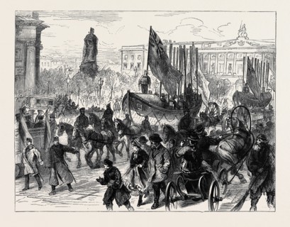 ARRIVAL OF THE LIFEBOATS "MARIA" AND "ALFRED" AT ST. PETERSBURG, A WEDDING PRESENT TO THE DUKE AND