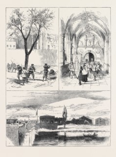THE CIVIL WAR IN SPAIN; 1. Republican "Guardia Foral" cutting down Timber before Pampeluna under