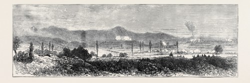 THE CIVIL WAR IN SPAIN: GENERAL VIEW OF OPERATIONS AT THE SIEGE OF IRUN
