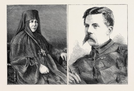 LEFT IMAGE: THE BARONESS ROSEN (MOTHER METROPHANE ABBESS OF SERPUCHOV), RIGHT IMAGE: CAPT. MARK