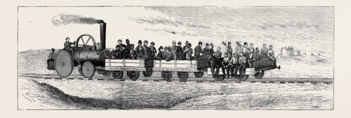 "SIEGE GUNS AND EARTHWORKS", ARTILLERY EXPERIMENTS AT EASTBOURNE: TRACTION ENGINE FOR CARRYING