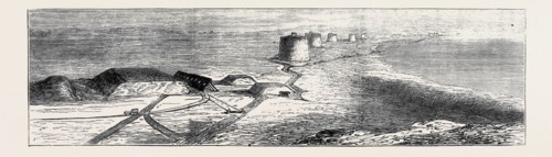 "SIEGE GUNS AND EARTHWORKS", ARTILLERY EXPERIMENTS AT EASTBOURNE: THE BATTERY OF DEFENCE FROM THE