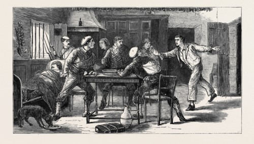 THE CIVIL WAR IN SPAIN: "THE REPUBLICANS ARE COMING !" A SKETCH AT A CARLIST OUTPOST NEAR ESTELLA