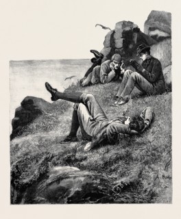 KIT, A MEMORY; BY JAMES PAYN: The three young men were reclining on the Castle slopes