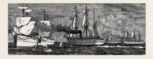 THE CRISIS IN EGYPT: WAR PREPARATIONS AT PORTSMOUTH, OUR FLEET OF TRANSPORT SHIPS