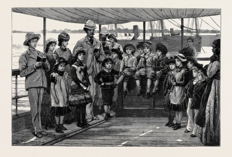 THE CRISIS IN EGYPT: ALEXANDRIA: SUNDAY-SCHOOL ON BOARD THE REFUGEE-SHIP "ROSINA"