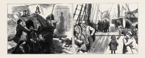 ON BOARD THE "SARMATIAN" DURING THE RECENT VOYAGE OF THE PRINCESS LOUISE ACROSS THE ATLANTIC: