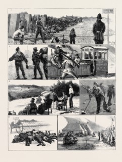 IN CAMP AT WIMBLEDON: 1. A Blow Out for Threepence; 2. Ammunition; 3. The Running Man (No. 1):