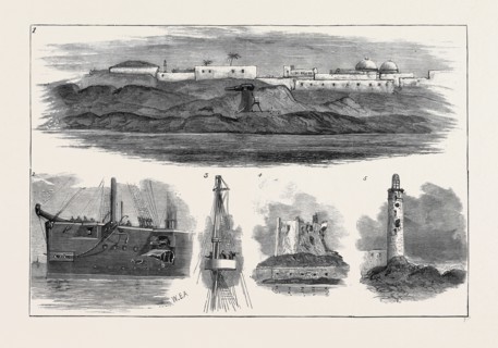 THE WAR IN EGYPT: AFTER THE BOMBARDMENT OF ALEXANDRIA, JULY 11, 1882: 1. Rifled Guns on Moncrieff