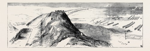 THE WAR IN EGYPT: THE POSITION OF SIR GARNET WOLSELEY AND STAFF DURING THE ENGAGEMENT AT MAHUTA,