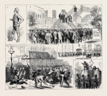 THE DUBLIN POLICE STRIKE: 1. A Usurper; 2. The Lord Lieutenant Addressing the Special Constables