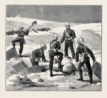 THE WAR IN EGYPT: AFTER THE FIGHT AT KASSASSIN: BURYING THE ENEMY'S AMMUNITION, AUGUST 29