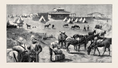THE WAR IN EGYPT: GENERAL GRAHAM'S HEADQUARTERS AT KASSASSIN LOCK