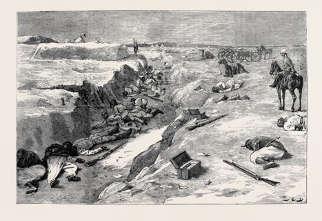 THE WAR IN EGYPT, THE STORMING OF TEL-EL-KEBIR, SEPTEMBER 13: COLD STEEL, A TRENCH AT TEL-EL-KEBIR: