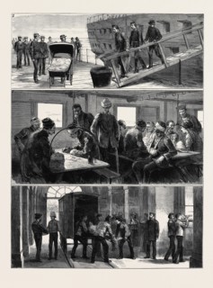 THE WAR IN EGYPT, WOUNDED SOLDIERS ARRIVING AT PORTSMOUTH: 1. The Last of the Wounded Officers