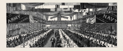 THE RETURN OF THE SOLDIERS AND SAILORS FROM EGYPT: BANQUET TO THE ROYAL MARINES AT CHATHAM
