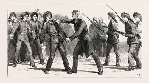 GORDON IN CHINA, MAY, 1863, MUTINY OF NON-COMMISSIONED OFFICERS: "Gordon approached the mutinous