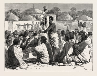 WITH ADMIRAL SIR W. HEWETT'S EMBASSY TO KING JOHN OF ABYSSINIA: AN ABYSSINIAN FUNERAL, A MOTHER
