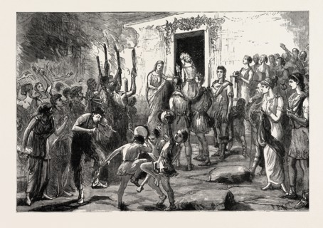 THE MARRIAGE PROCESSION, POMPEII
