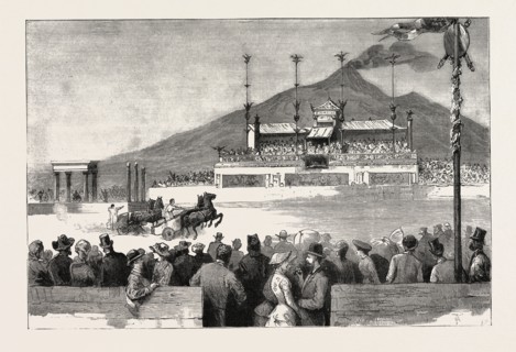 CHARIOT RACE IN THE ARENA, POMPEII