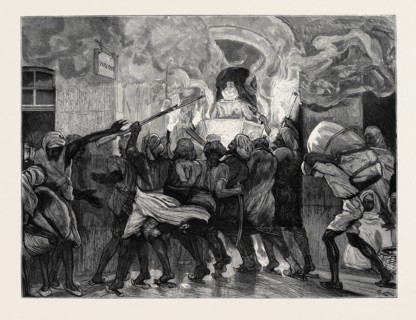EMPRESS OF INDIA: THE MAHARAJAH REWAH LEAVING ALLAHABAD RAILWAY STATION, ON THE WAY TO THE IMPERIAL