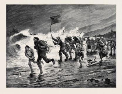 STORMY WEATHER: " MAKING SIGNALS TO THE WRECK"