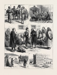 THE EASTERN QUESTION, AT NITSCH: 1. Bulgarians sounding Christmas; 2. An Officers' Regular Mess; 3.