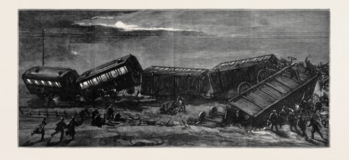 RAILWAY ACCIDENT NEAR WINCANTON: THE SCENE HALF-AN-HOUR AFTERWARDS