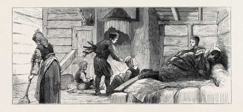 THE EASTERN QUESTION, TURKEY: INTERIOR OF A HOUSE CONSTRUCTED BY MR. LONG FOR THE DISTRESSED