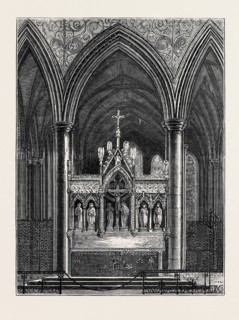 NEW REREDOS, SALISBURY CATHEDRAL, GIFT OF EARL BEAUCHAMP