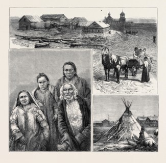 TO SIBERIA BY SEA, CAPTAIN WIGGINS' EXPEDITION: Town of Obdorsk on the Lower Obi, East Siberia; The