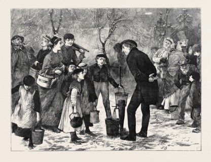 A STREET PLUG DURING A FROST, 1870