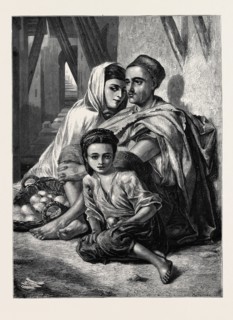 KABYLE ORANGE SELLERS IN ALGIERS, 1870