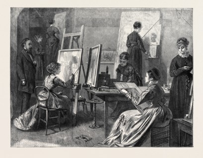 THE PAINTING IN THE SOUTH KENSINGTON MUSEUM, LONDON, 1870