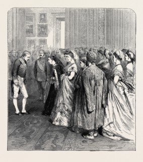 COURT AT BUCKINGHAM PALACE, LONDON, 1870