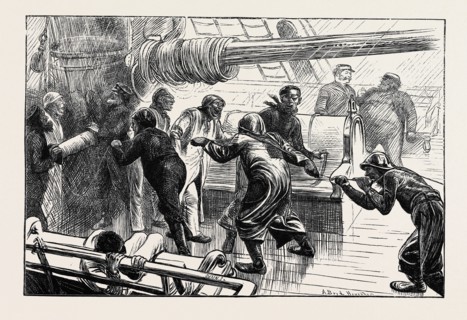 ON THE ATLANTIC STEAMER: A CAST OF THE LOG, 1870