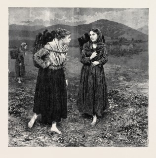 IRISH SKETCHES: TURF CARRIERS, 1870