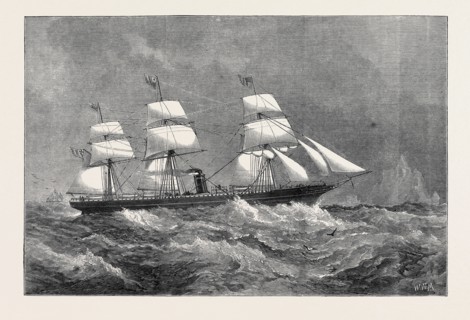 THE "CITY OF BOSTON" STEAMSHIP, 1870